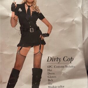 Black Police Costume Set